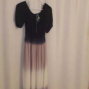 Cute muted tones long dress